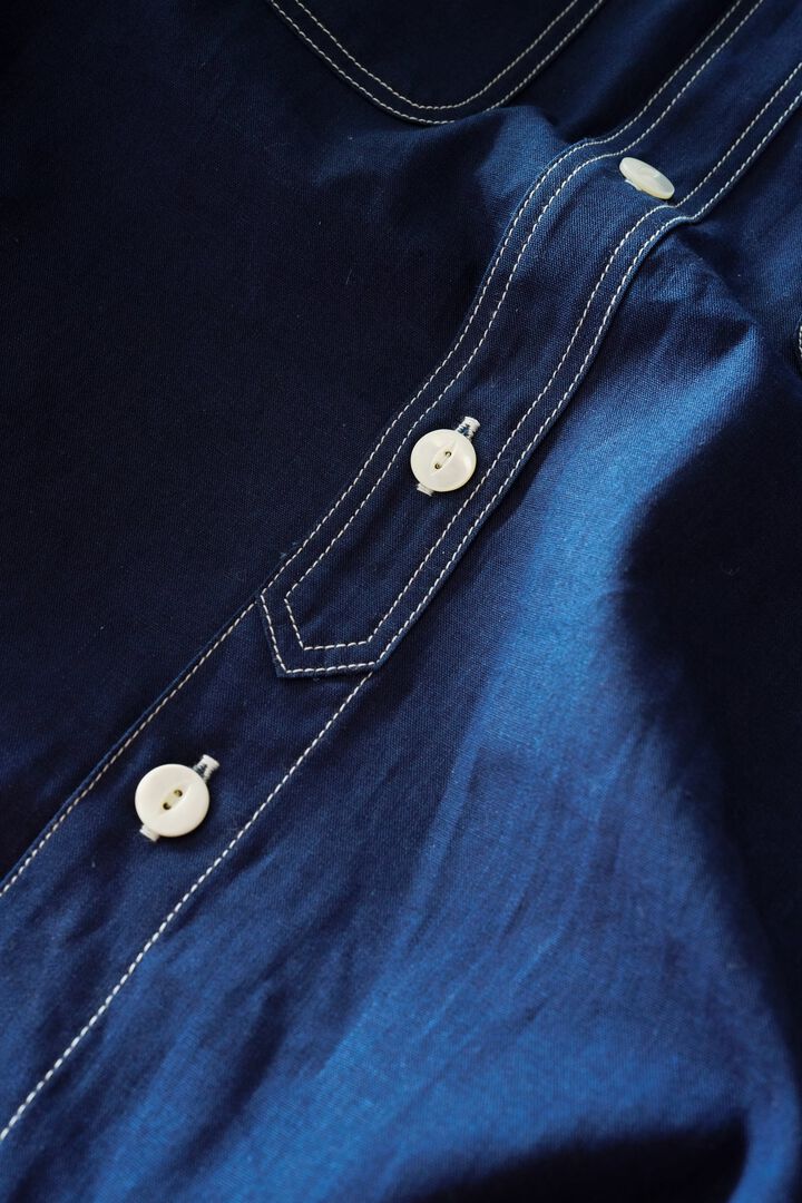 MS003R SELVEDGE CHAMBRAY SHIRT,INDIGO, medium image number 15