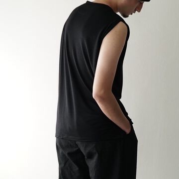 【CAPERTICA】CAP706CS29 Washable Wool Tank Top-BLACK-2,BLACK, small image number 27