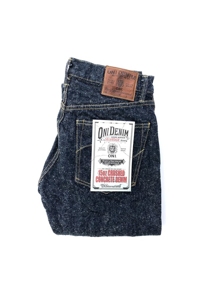 ONI288-CCD-Kabuki 15oz Crushed Concrete Denim Kabuki Selvedge Regular Straight,, medium