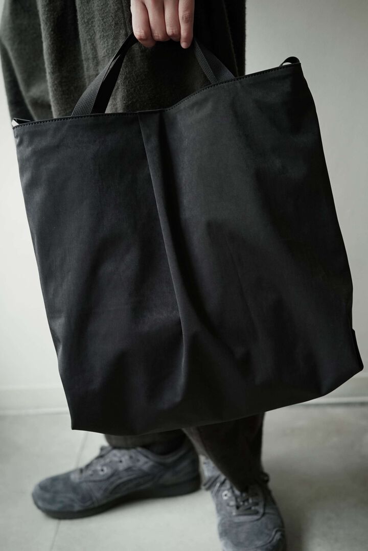 CAP709AC High Density Milcloth / Tuck Tote (BLACK),BLACK, medium image number 5