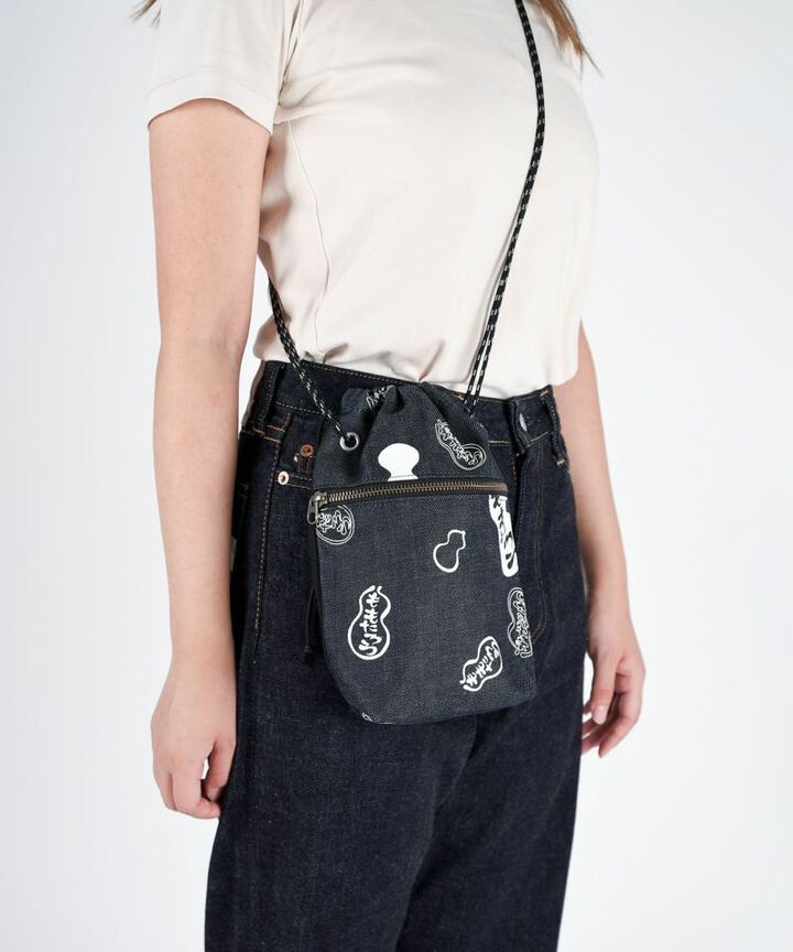 MZBG0039 11.5OZ Denim Drawstring Bag,, medium image number 1