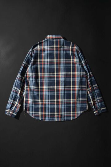 MS012G INIDIGO CHECK SHIRT,02, small image number 13