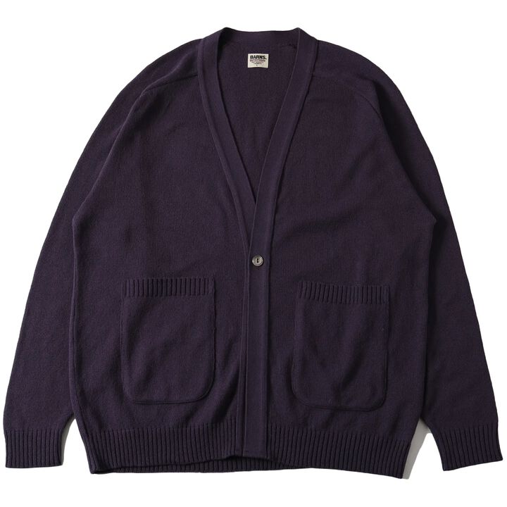 BR-25227 7G RECYCLE/C CARDIGAN,PURPLE, medium image number 1