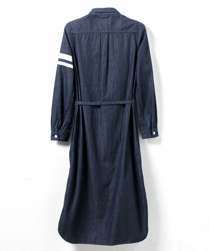 MZOP0104 8 ounces Going to Battle Label denim dress,, medium image number 1