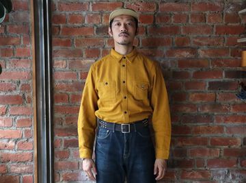 TR21AW-403 Machine Age Flannel Shirts-MUSTARD-L,MUSTARD, small image number 14