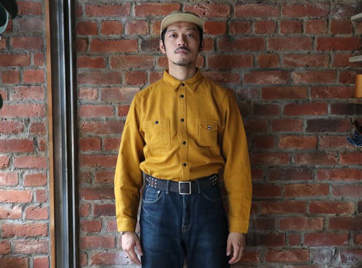 TR21AW-403 Machine Age Flannel Shirts-MUSTARD-L,MUSTARD, medium image number 14