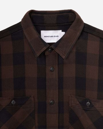 MMLS6002 BLOCK CHECK L/S SHIRT,NAVY, small image number 16