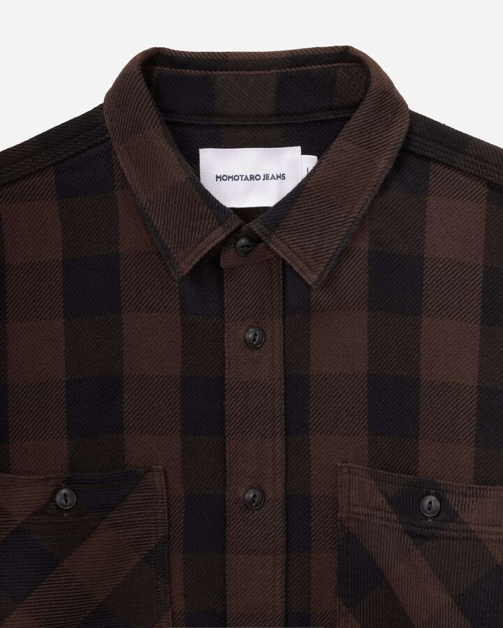 MMLS6002 BLOCK CHECK L/S SHIRT,NAVY, medium image number 16