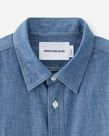 MMLS1001 TRIPLE STITCH L/S CHAMBRAY SHIRT,INDIGO, small image number 2