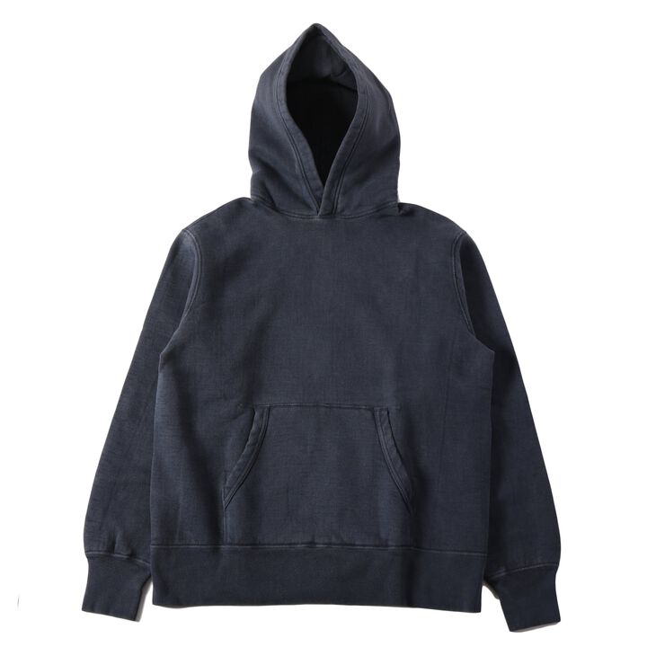 BR-3007PG COZUN PIGMENT-DYE" PULLOVER HOODIE-ORANGE-M,ORANGE, medium image number 2