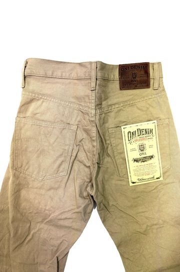 ONI266SVC-KHB Selvedge Chino Khaki Beige Relax Straight,, small image number 3