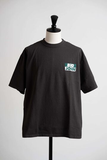 MTE002 ROUND BODY BIG JOHN LOGO T-SHIRT,CHARCOAL, small image number 0