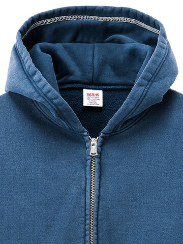 BARNS BR-3010 "STANDARD" COZUN ZIP SWEAT PARKA,NAVY, small image number 1