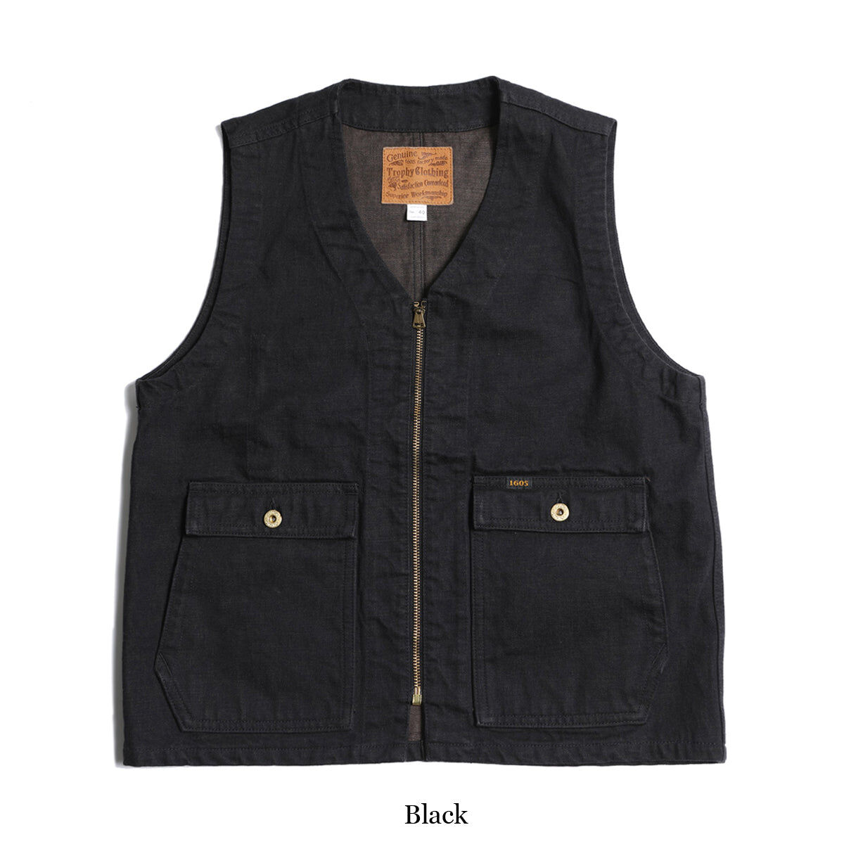 Denim vest with pockets new arrivals