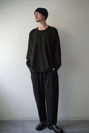 【CAPERTICA】CAP708CS28 Super140s Washable Wool MW_Jersey / Wool Sweat ver2025,BLACK, small image number 12