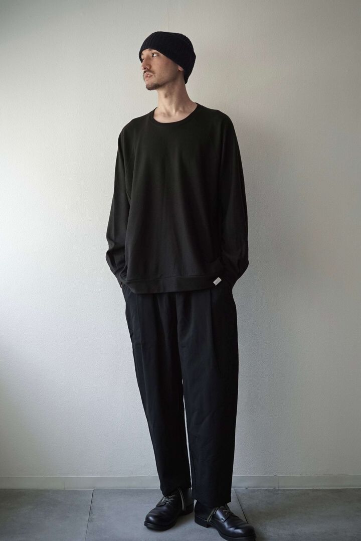 【CAPERTICA】CAP708CS28 Super140s Washable Wool MW_Jersey / Wool Sweat ver2025,BLACK, medium image number 12