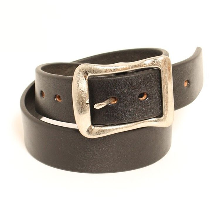 LE-4168 Shoulder leather belt (Black),, medium