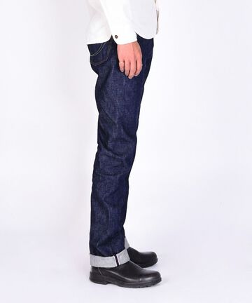 G014-MZ 14.7oz Copper Label Deep Colored Selvedge denim Slim Tapered Zipper fly-One Wash-28,, small image number 3