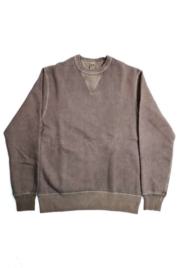BR-3000PG "STANDARD" COZUN V-GUSSET SWEATSHIRT PIGMENT DYE,BROWN, small image number 0