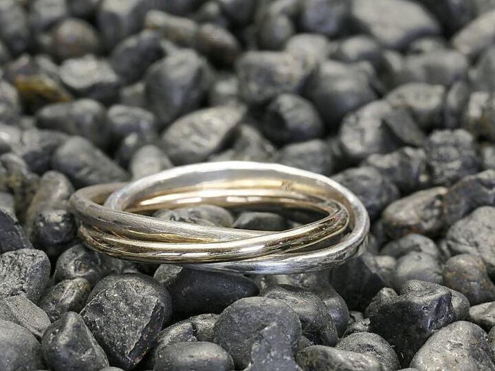 HYO-247BRS Brass Crooked Trinity RING,, medium image number 8