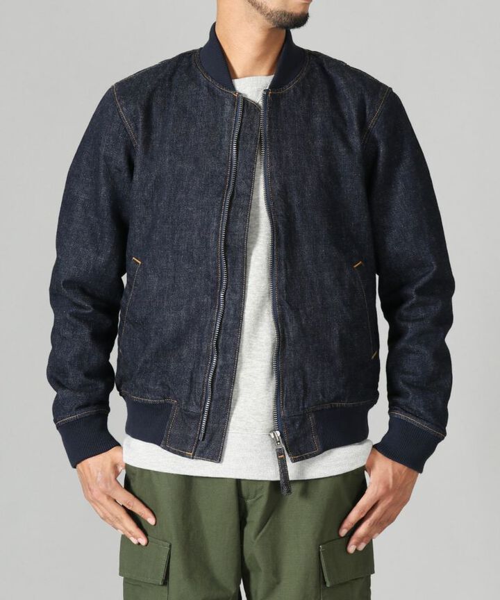 JBOT1306 13.5OZ DENIM BOMBER JACKET