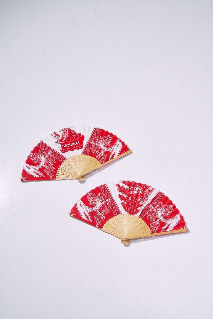 SJHF26 Bonsai Pattern Bandana Fan,, medium