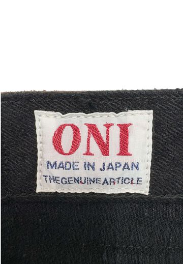 ONI902CCD-BKBK 15oz Crushed Concrete Denim Black x Black Kabuki Selvedge  Highrise Relax Tapered,, small image number 10
