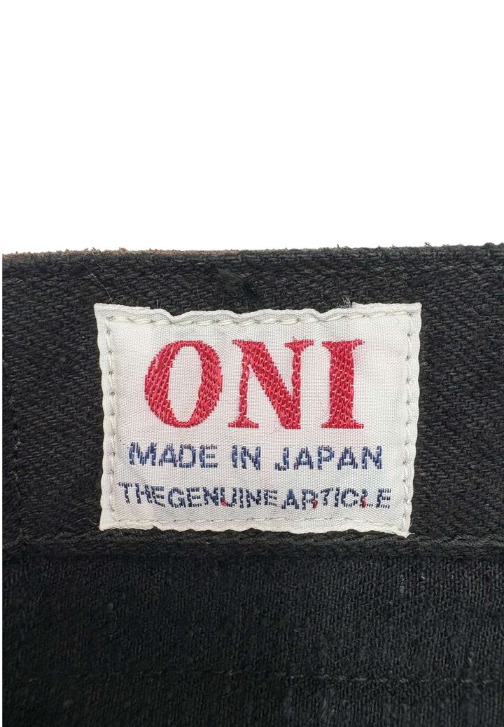 ONI902CCD-BKBK 15oz Crushed Concrete Denim Black x Black Kabuki Selvedge  Highrise Relax Tapered,, medium image number 10