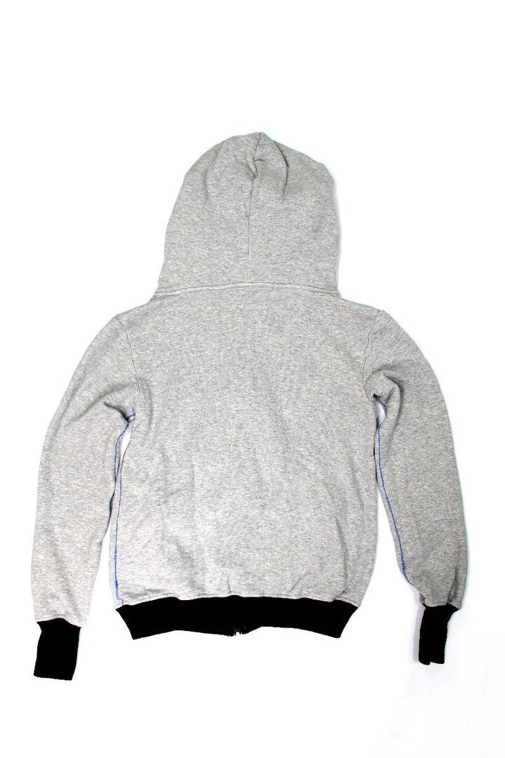 ZU2005O Loop wheeled Tsuri-ami grey "ZUIEN" hoodie-XL,, medium image number 6