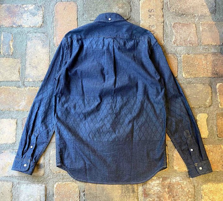 GZ-SBDKN-0310 Graphzero standard button-down L / S shirt Kendo BL,, medium