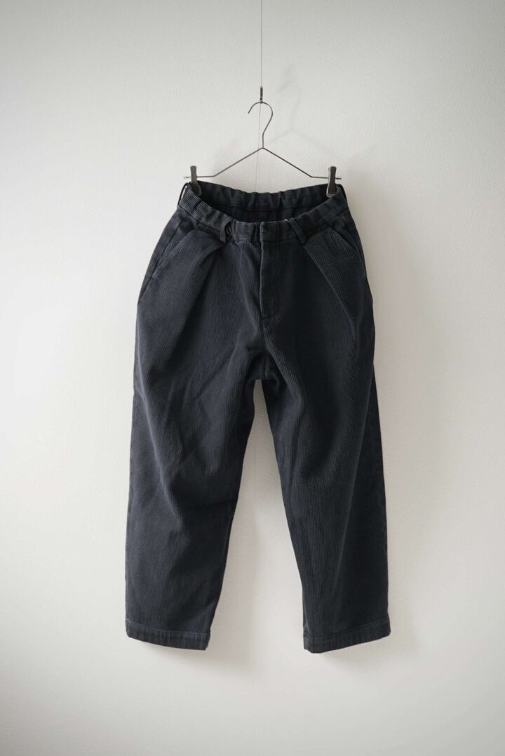 245PT08 Sashiko / W-Tuck Pants (SUMI+INDIGO),SUMI + INDIGO, medium image number 2