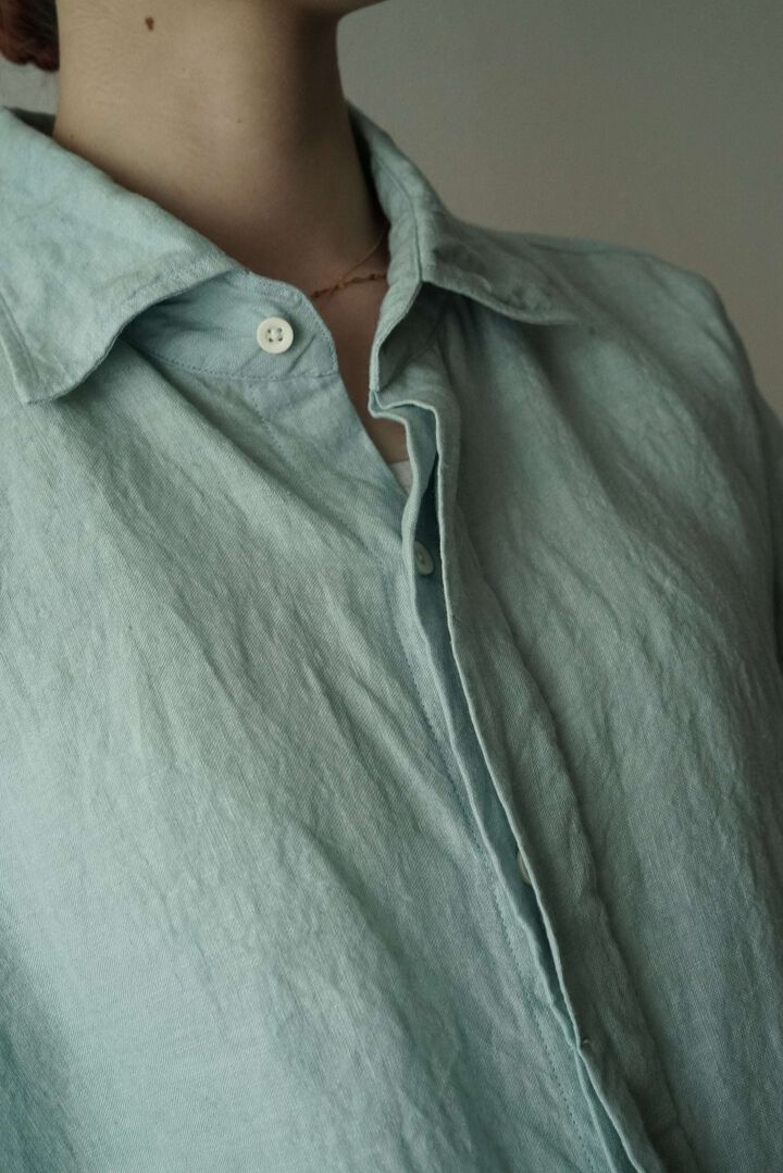 【CAPERTICA】CAP710SH12 Sunny Dry Linen / F/F Shirts,OFF BLACK, medium image number 23