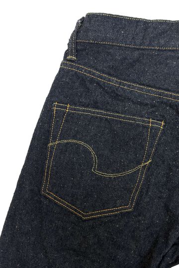 ONI902CCD-GOLV 15oz Crushed Concrete Denim Weft: Grayish Olive Kabuki Selvedge High rise Relax Tapered,, small image number 3