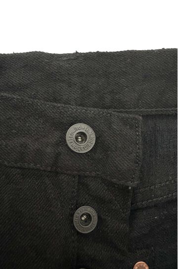 ONI288CCD-BKBK 15oz Crushed Concrete Denim Black x Black Kabuki Selvedge Regular Straight,, small image number 4