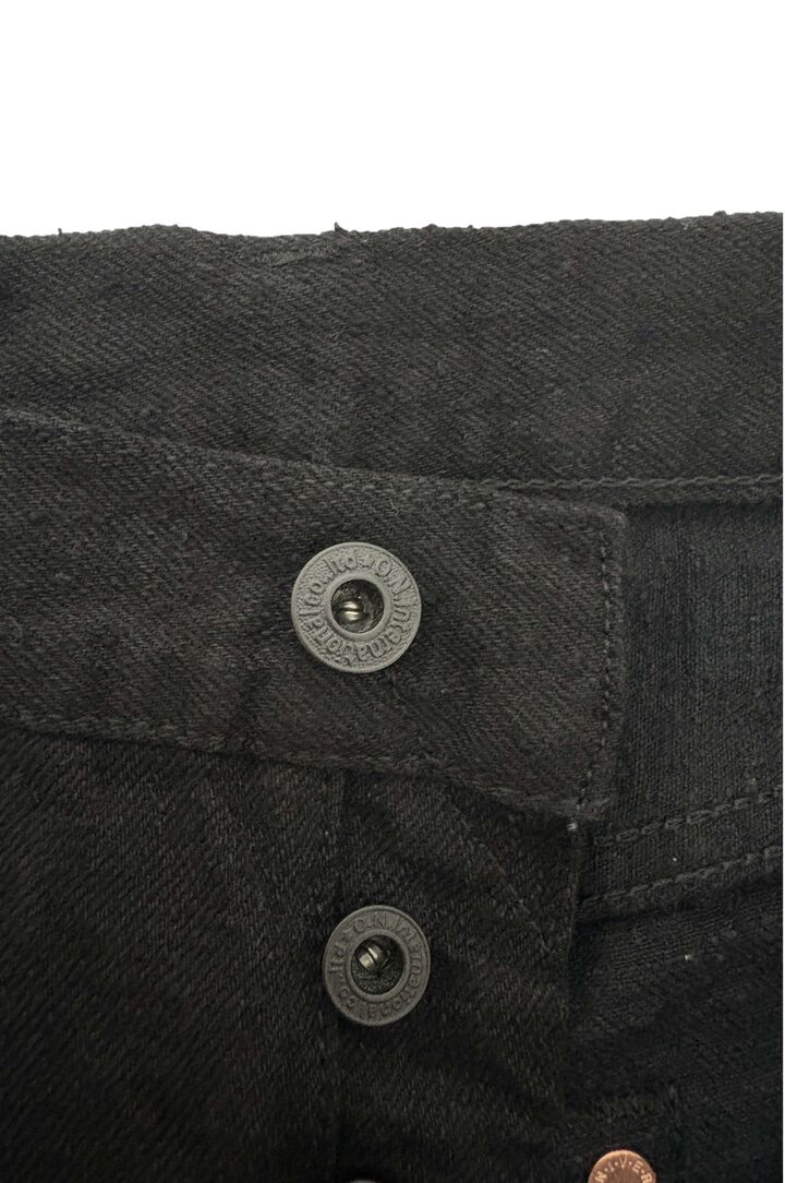 ONI288CCD-BKBK 15oz Crushed Concrete Denim Black x Black Kabuki Selvedge  Regular Straight,, medium image number 4