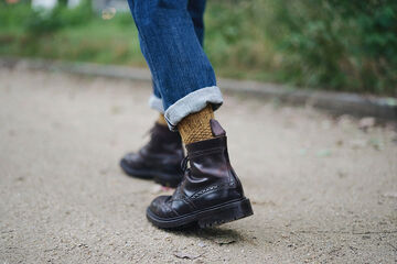 NK0701 WOOL COTTON BOOTS SOCKS IVORY,IVORY, small image number 7