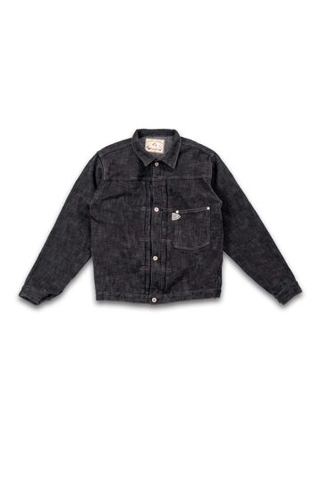GZ-SKGJ1ST-BK Kase Dyed JEAN JACKET 1ST Black,, small image number 0