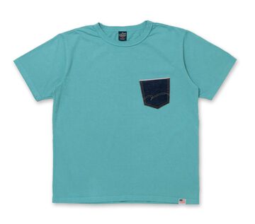 8161A Denim Pocket Print T-shirts,WHITE, small image number 4