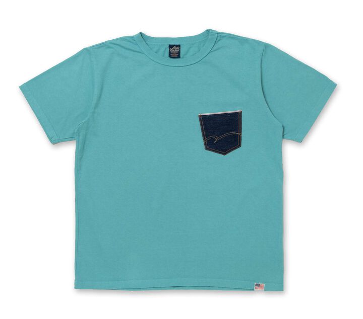 8161A Denim Pocket Print T-shirts,, medium
