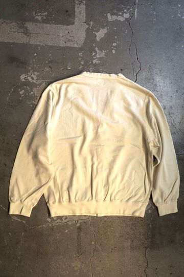 01-0043 LIGHT WEIGHT FRENCH TERRY SWEAT SHIRT CARDIGAN (43  PALE YELLOW),, small image number 1