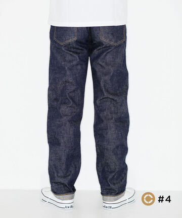 J404 CIRCLE  12.5oz African cotton vintage Selvedge classic straight(One washed),, small image number 2