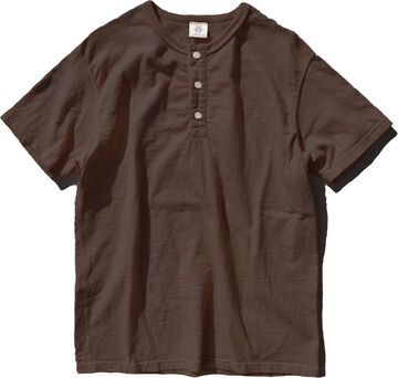 SJST-SC02 "Samurai Cotton Project" Henley Neck T-Shirt,DARK KURI, small image number 0