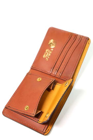 VSC-700 LEATHER VOYAGE SHORT WALLET COIN TYPE MEAL-CAMEL,Meal-Camel, small image number 11