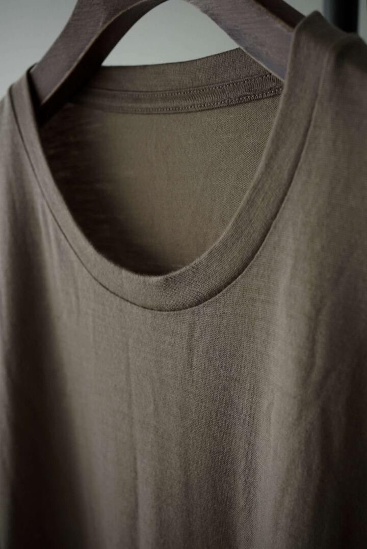 【CAPERTICA】CAP708CS02 Super140s Washable Wool Jersey / S140 Wool Tee,MIDNIGHT, medium image number 10