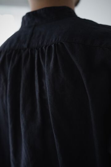 241SH08 ND-Linen Poplin / Granpa Shirts,LOGWOOD BLACK, small image number 10