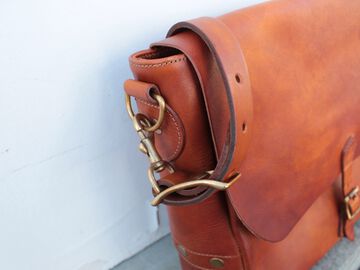 VS-248L LEATHER POSTMAN SHOULDER BAG TYPE-1 (MASTARD CAMEL),, small image number 5