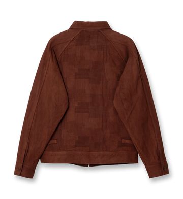 4604 Amami Mud Dyed Jacquard Jacket,BROWN, small image number 1