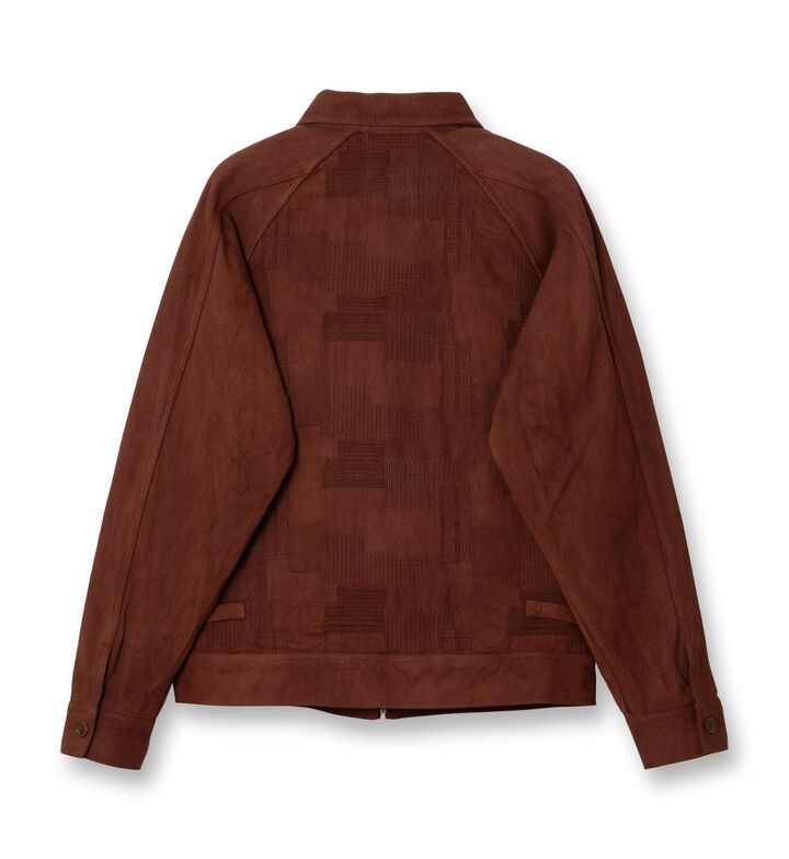 4604 Amami Mud Dyed Jacquard Jacket,BROWN, medium image number 1