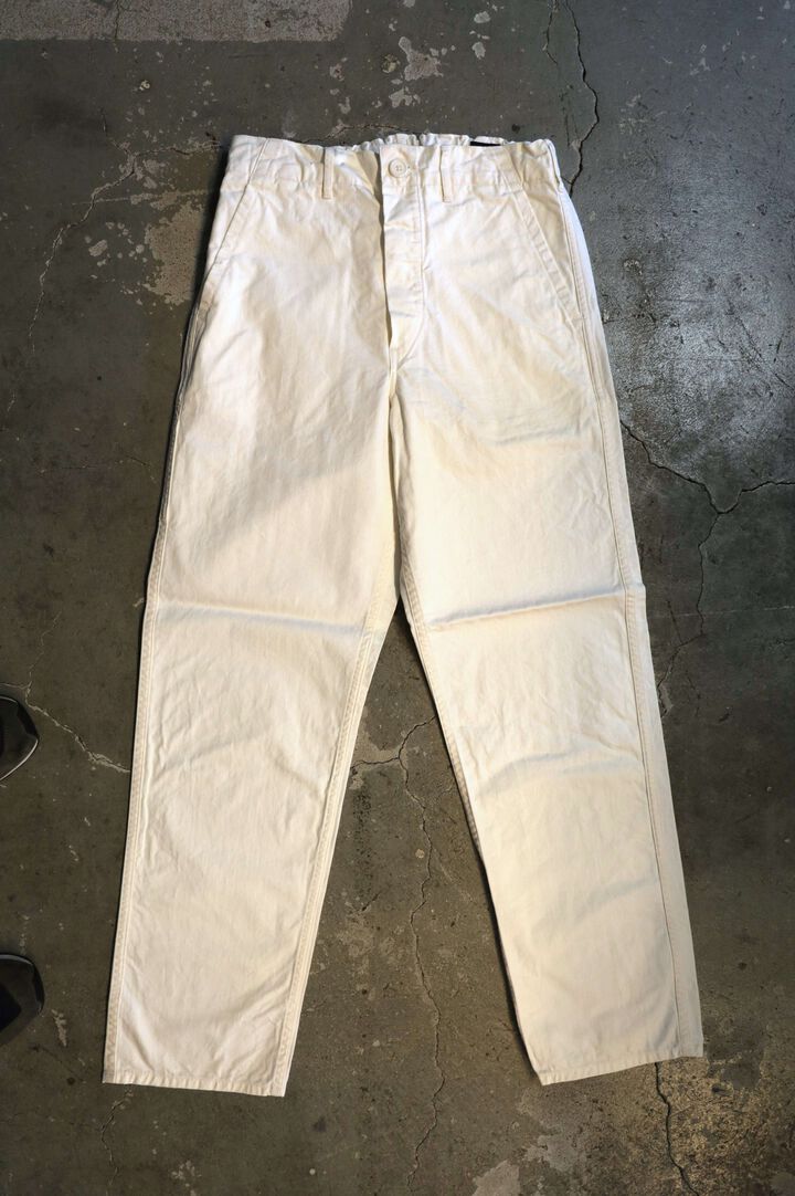 03-5000 FRENCH WORK PANTS (66 ECRU),, medium