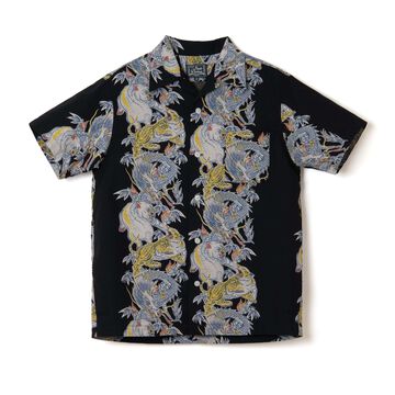 5721 Tornado Pig Aloha Shirt,GREEN, small image number 4